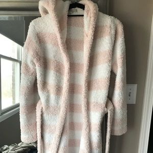 Barefoot Dreams Striped Robe EUC
